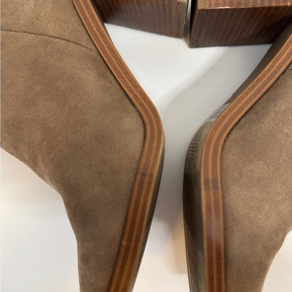 DV by Dolce Vita Suede Brown Boots Block Heel size 7.5 - Picture 8 of 9